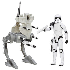 Star Wars The Force Awakens 12-inch Assault Walker and Storm Trooper, Multi Color