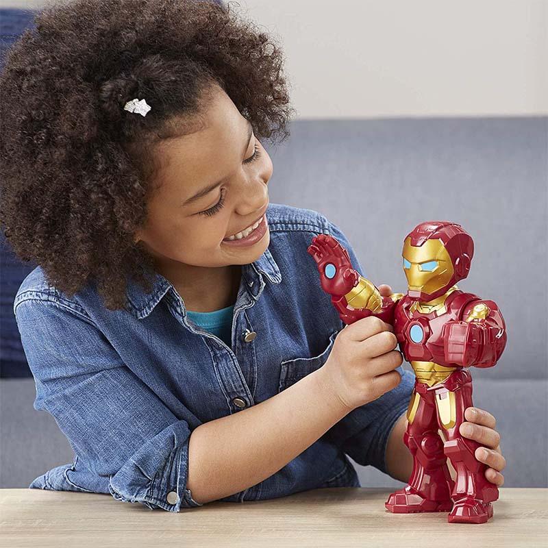 Super Hero Adventures Marvel Mega Mighties Iron Man Collectible 10-Inch Action Figure, Toys for Kids Ages 3 and Up