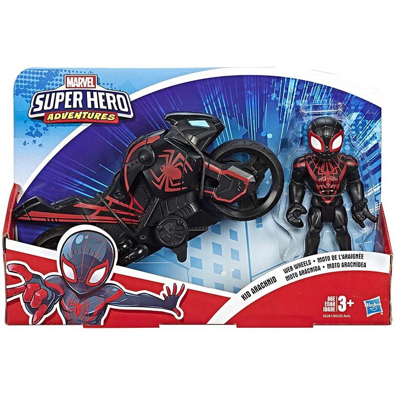 Marvel - spiderman figurine et moto, figurines