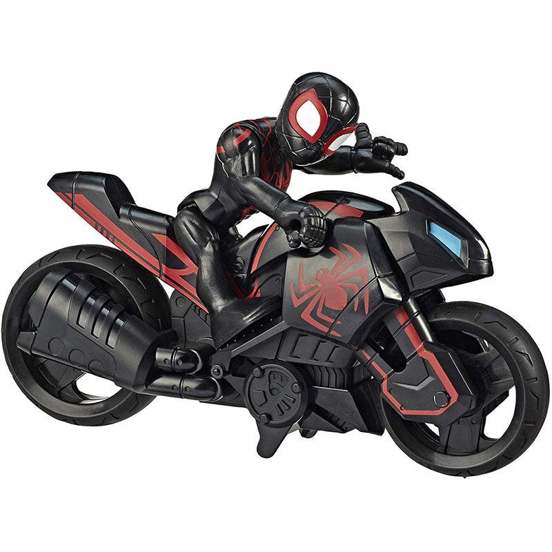 Super Hero Adventures Marvel Super Hero Adventures Kid Arachnid, 5-Inch Figure and Motorcycle Set, Collectible Toys for Kids Ages 3 and Up