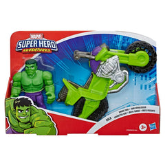 Super Hero Adventures Playskool Heroes Marvel Hulk Smash Tank, Motorcycle Set, Toys for Kids Ages 3 and Up