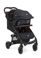 Joie Muze LX Coal - Travel System Stroller and Car Seat For Ages 0-3 Years