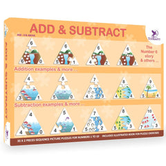 Toykraft Add & Subtract - Educational Puzzle Games for Kids Ages 4 - 6 years