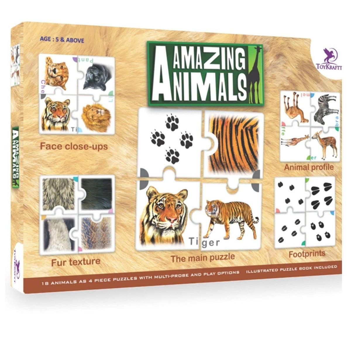 Toykraft Amazing Animals - Animal Puzzle for Kids Ages 3 to 6 years