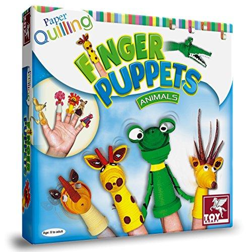 Toykraft Paper Quilling Animal Finger Puppets - DIY Craft Kit for Kids Ages 8-14 years