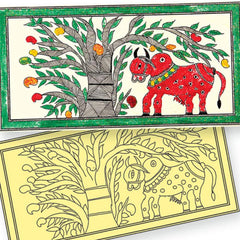 Toykraft Sand Art Sandsational Madhubani - Traditional Art Kits for kids Ages 7-12 years