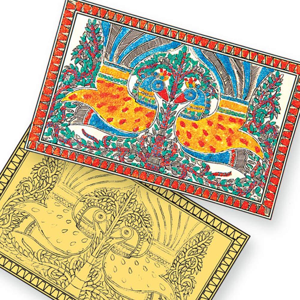 Toykraft Sand Art Sandsational Madhubani - Traditional Art Kits for kids Ages 7-12 years
