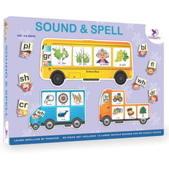 Toykraft Sound & Spell - Spelling Puzzles for Kids Ages 4-8 years