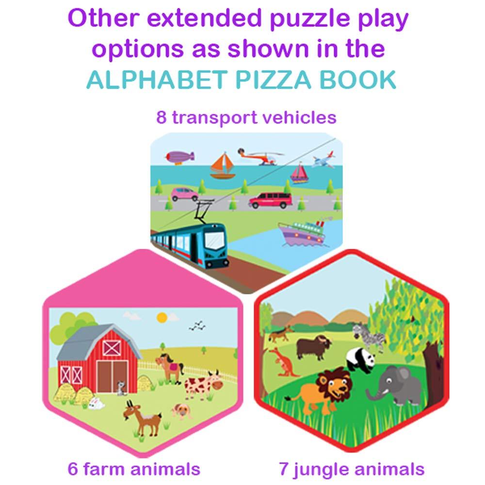 Toykraft The Alphabet Pizza - Alphabet Puzzle for Kids Ages 3 to 6 years