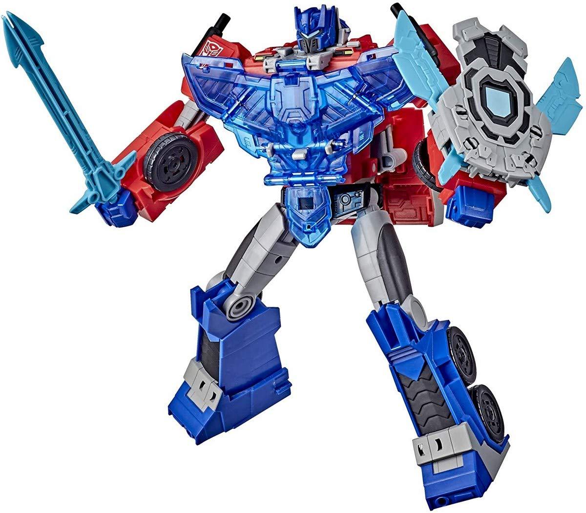 Transformers Bumblebee Cyberverse Adventures Battle Call Officer Class Optimus Prime, Voice Activated Lights And Sounds, Ages 6 And Up 10-Inch