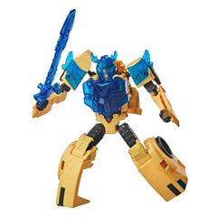 Transformers Bumblebee Cyberverse Adventures Battle Call Trooper Class Bumblebee, Voice Activated Energon Power Lights, Ages 6 and Up, 5.5-inch