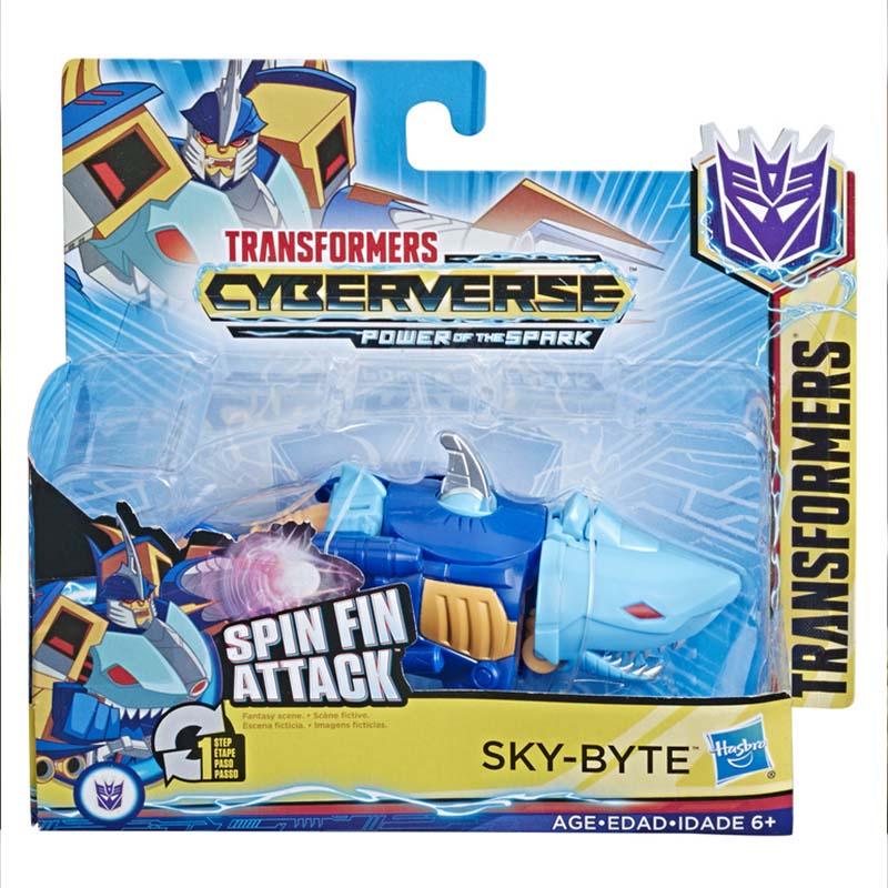 Transformers Bumblebee Cyberverse Adventures Toys Action Attackers: 1-Step Changer Sky-Byte Action Figure