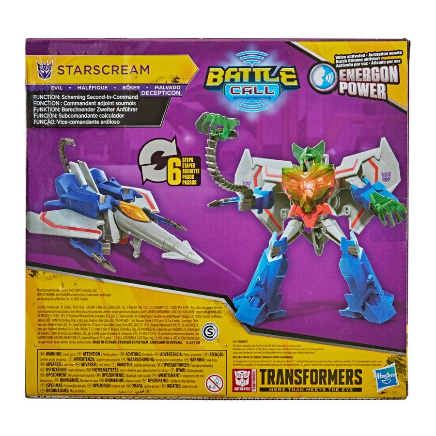 Transformers Bumblebee Cyberverse Adventures Trooper Class Starscream, Voice Activated Energon Power Lights