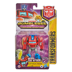 Transformers Bumblebee Cyberverse Adventures Warrior Class Optimus Prime Action Figure Toy,Repeatable Attack Move
