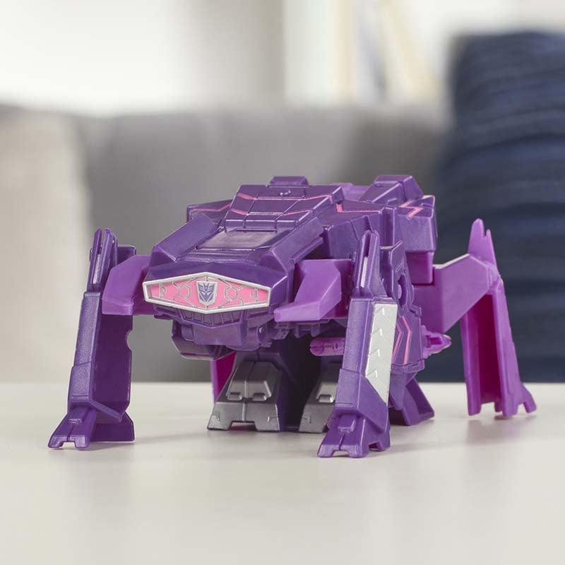 Transformers Cyberverse Action Attackers: 1-Step Changer Shockwave Action Figure -Repeatable Shock Blast Action Attack