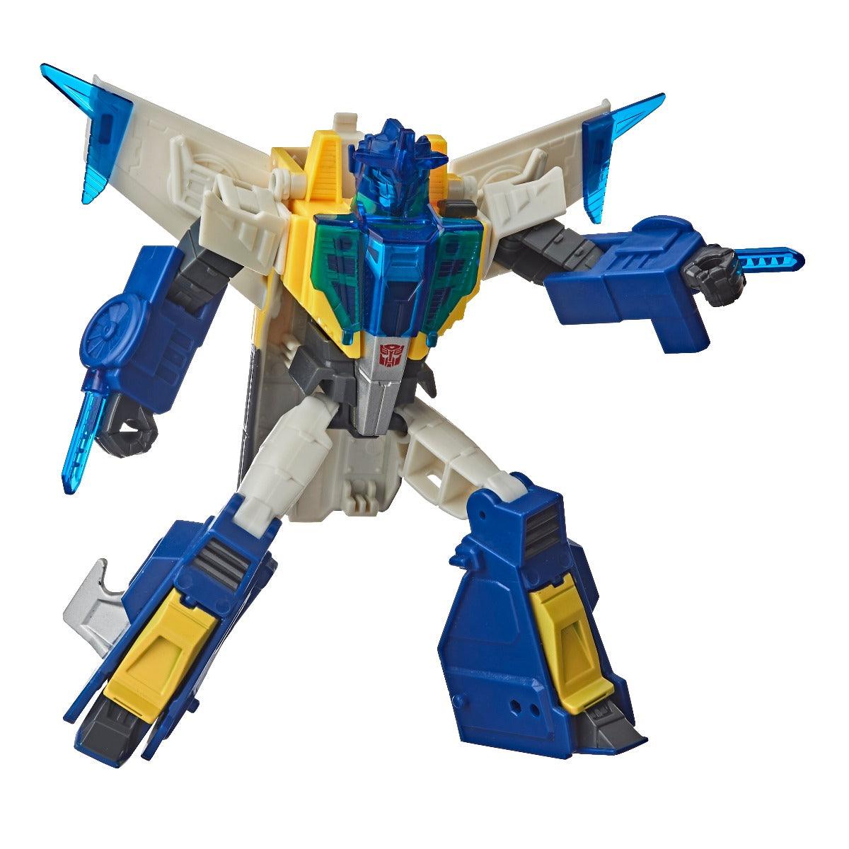 Transformers Meteorfire Cyberverse Adventures Battle Call Trooper Class Meteorfire, Voice Activated Energon Power Lights, Ages 6 and Up, 5.5-inch