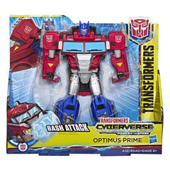Transformers Toys Cyberverse Action Attackers Ultra Class Optimus Prime Action Figure - Repeatable Bash Attack Moive