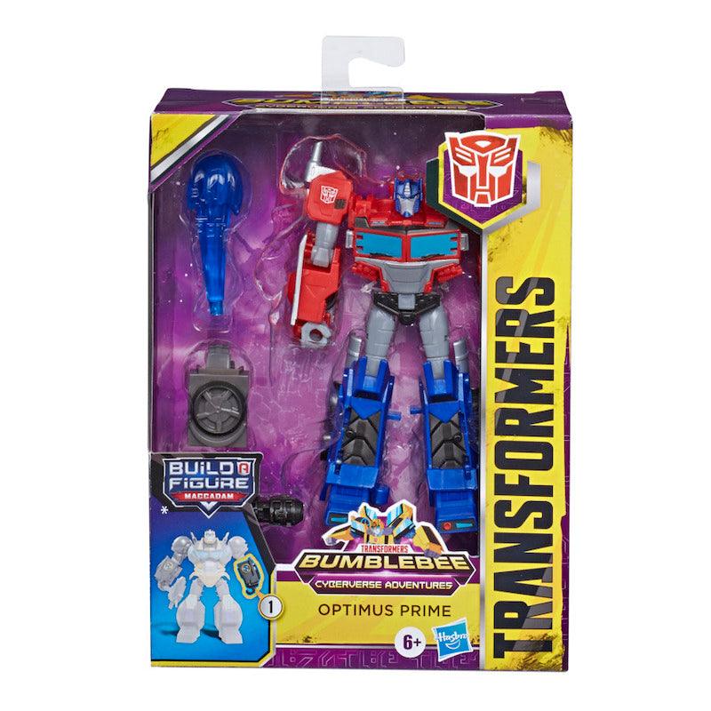 Transformers Toys Cyberverse Deluxe Class Optimus Prime Action Figure, Built a Figure, For Kids Ages 6 & Up