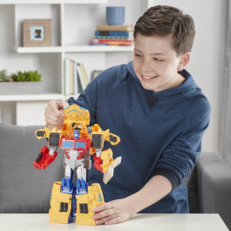 Transformers Toys Cyberverse Spark Armor Ark Power Optimus Prime Action Figure - Combines with Ark Power Vehicle to Power Up