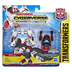Transformers Toys Cyberverse Spark Armor Autobot Ratchet Action Figure - Combines with Blizzard Breaker to Power Up