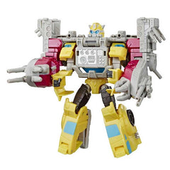 Transformers Toys Cyberverse Spark Armor Bumblebee Action Figure - Combines with Ocean Storm Spark Armor vehicle to Power Up