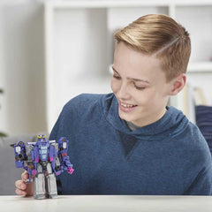 Transformers Toys Cyberverse Spark Armor Megatron Action Figure - Combines with Chopper Cut Spark Armor vehicle to Power Up