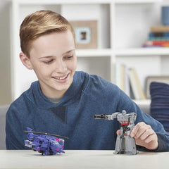 Transformers Toys Cyberverse Spark Armor Megatron Action Figure - Combines with Chopper Cut Spark Armor vehicle to Power Up