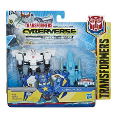 Transformers Toys Cyberverse Spark Armor Prowl Action Figure - Combines with Cosmic Patrol Spark Armor vehicle to Power Up