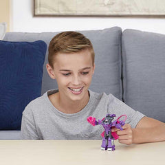 Transformers Toys Cyberverse Spark Armor Shockwave Action Figure - Combines with Solar Shot to Power Up