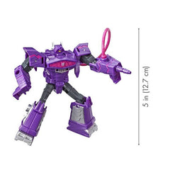 Transformers Toys Cyberverse Spark Armor Shockwave Action Figure - Combines with Solar Shot to Power Up