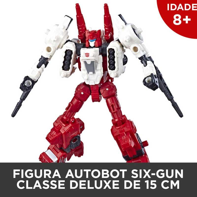 Transformers Toys Generations War for Cybertron Deluxe WFC-S22 Autobot Six-Gun Weaponizer Action Figure - Siege Chapter