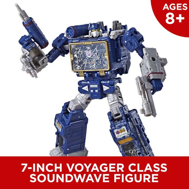Transformers Toys Generations War for Cybertron Voyager WFC-S25 Soundwave Action Figure - Siege Chapter