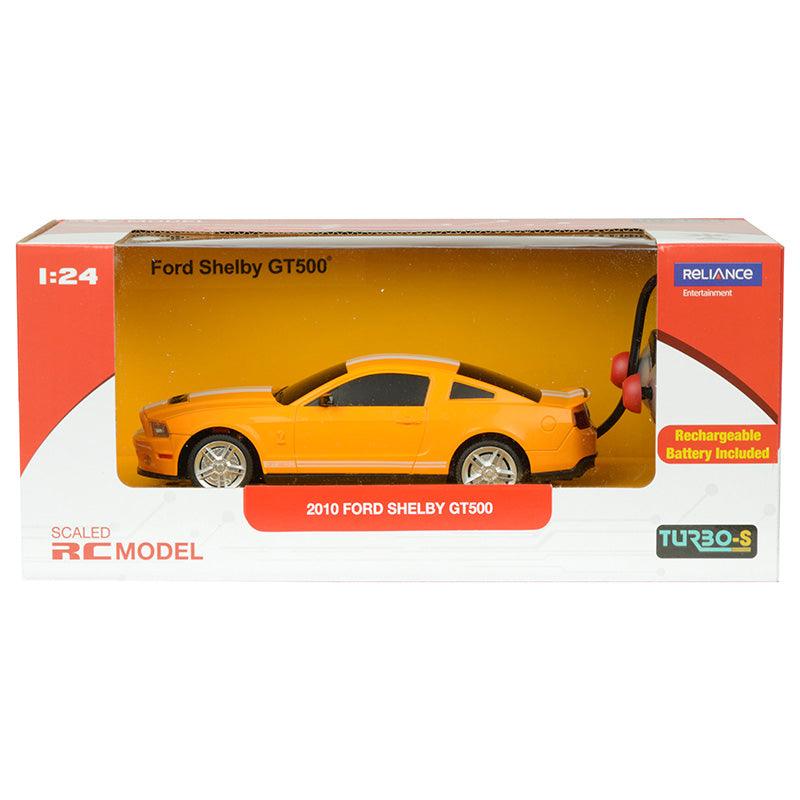 TurboS 1:24 Remote Control GT500 Ford Mustang Licensed Toys Car, Yellow