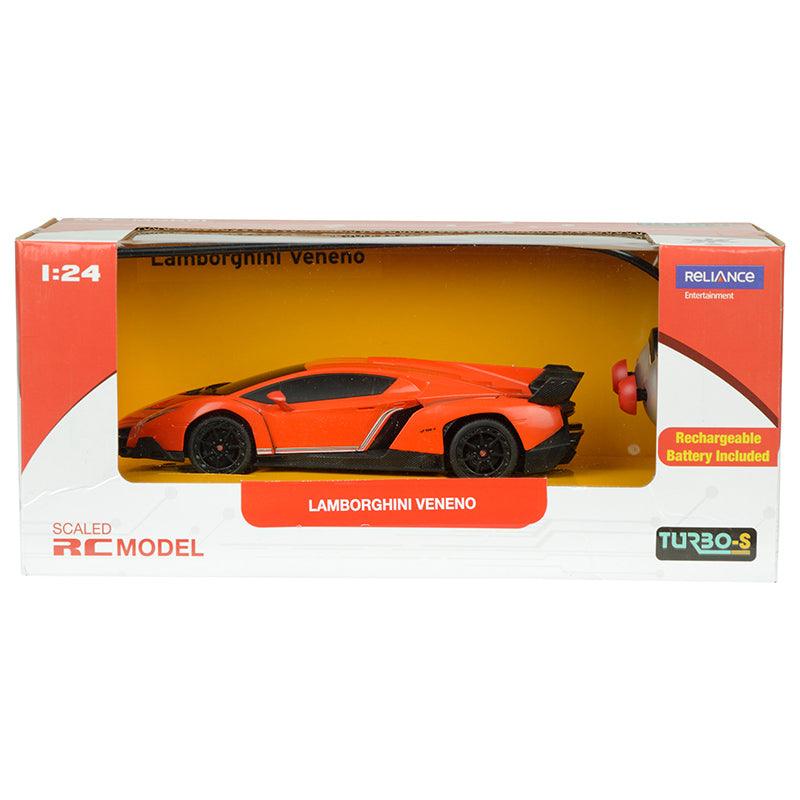 TurboS 1:24 Remote Controlled Lamborghini Veneno Licensed, Orange