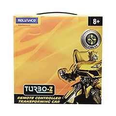 TurboZ TT652B Remote Control Changing Robot Car, Yellow