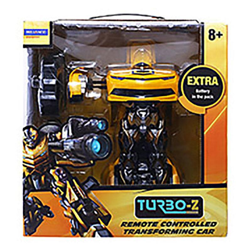 TurboZ TT671A Remote Control Changing Robot Car, Yellow