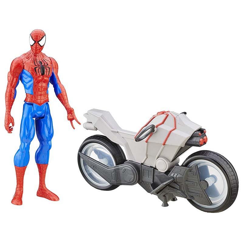Ultimate Spider-Man vs. The Sinister Six: Titan Hero Series Spider-Man with Spider Cycle
