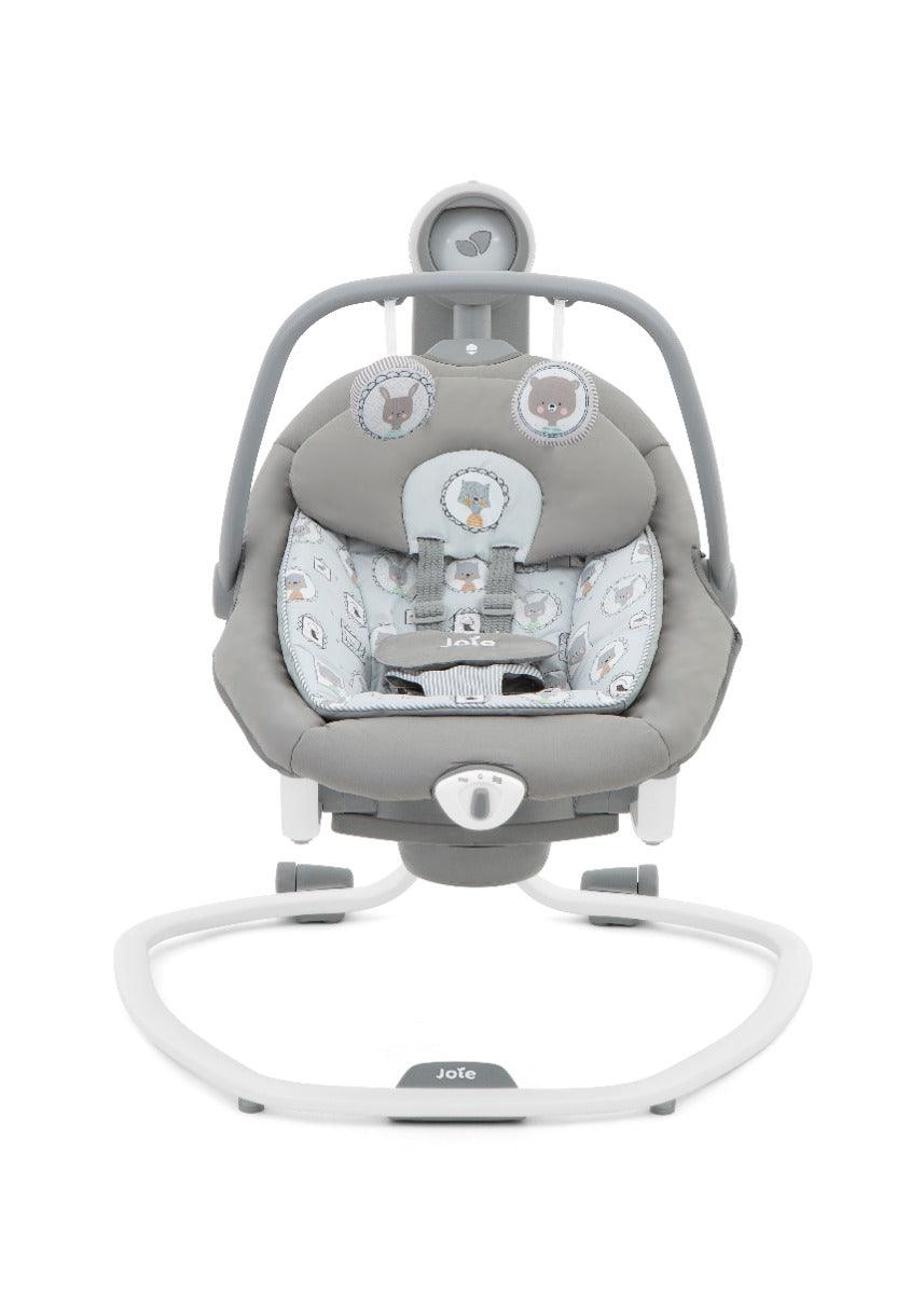 Joie Serina 2 in1 Electric Swing Portrait - Rocker and Bouncer with Three Position Recline for Toddler Ages 0-1 Years