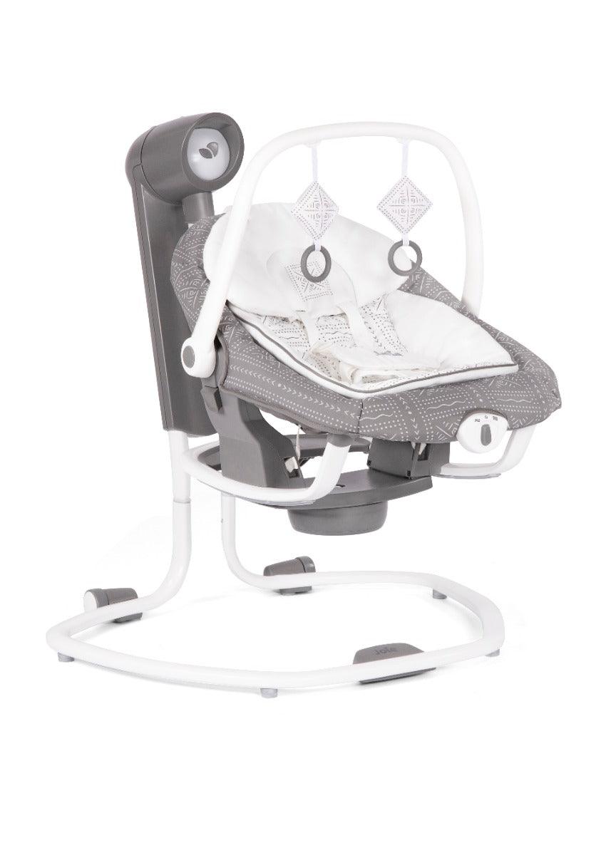 Joie Serina 2 in1 Electric Swing Tile - Rocker and Bouncer with Three Position Recline for Toddler Ages 0-1 Years