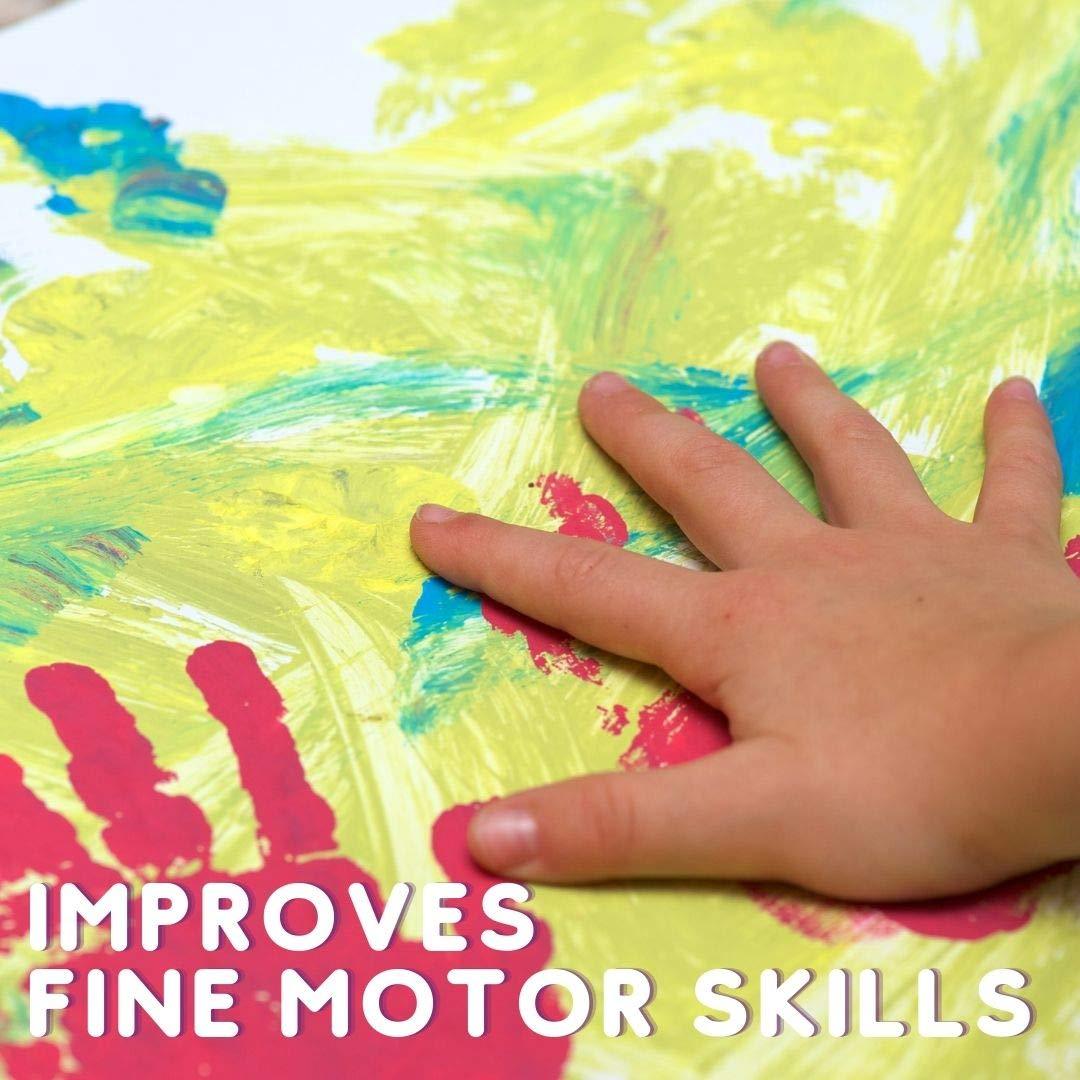 Toykraft: Non-Toxic Washable Finger Paints Colours for Kids and Toddlers | Finger Painting for 2 Year Old | Non-Toxic Colours for Toddlers