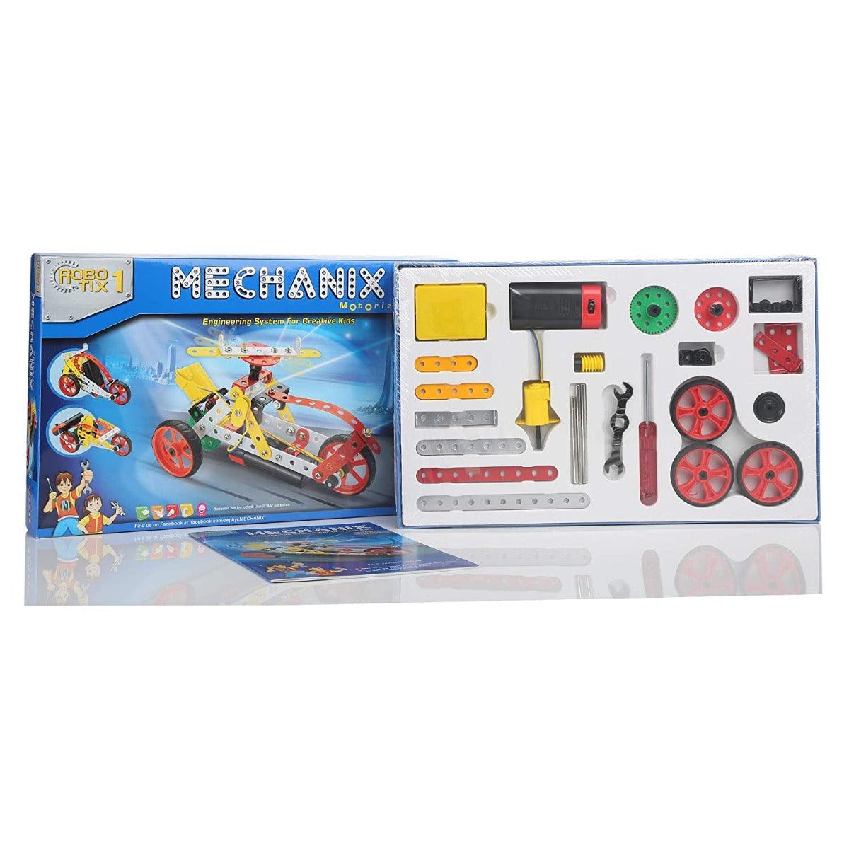 Zephyr Mechanix - Robotix 1 Motorized DIY Mechanical STEM Toy for Ages 8-99 Years